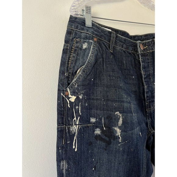 NWT One Teaspoon Mr. Golds Cowboy Paint Splatter Relaxed Fit Jeans Sz 34 X 29 - Picture 8 of 13